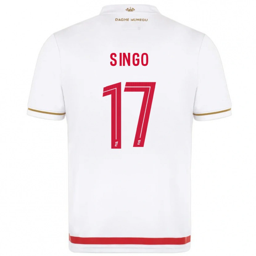 Danxen Barn Wilfried Singo #17 Röd Vit Hemmatröja Matchtröjor 2025/26 Tröjor T-Tröja