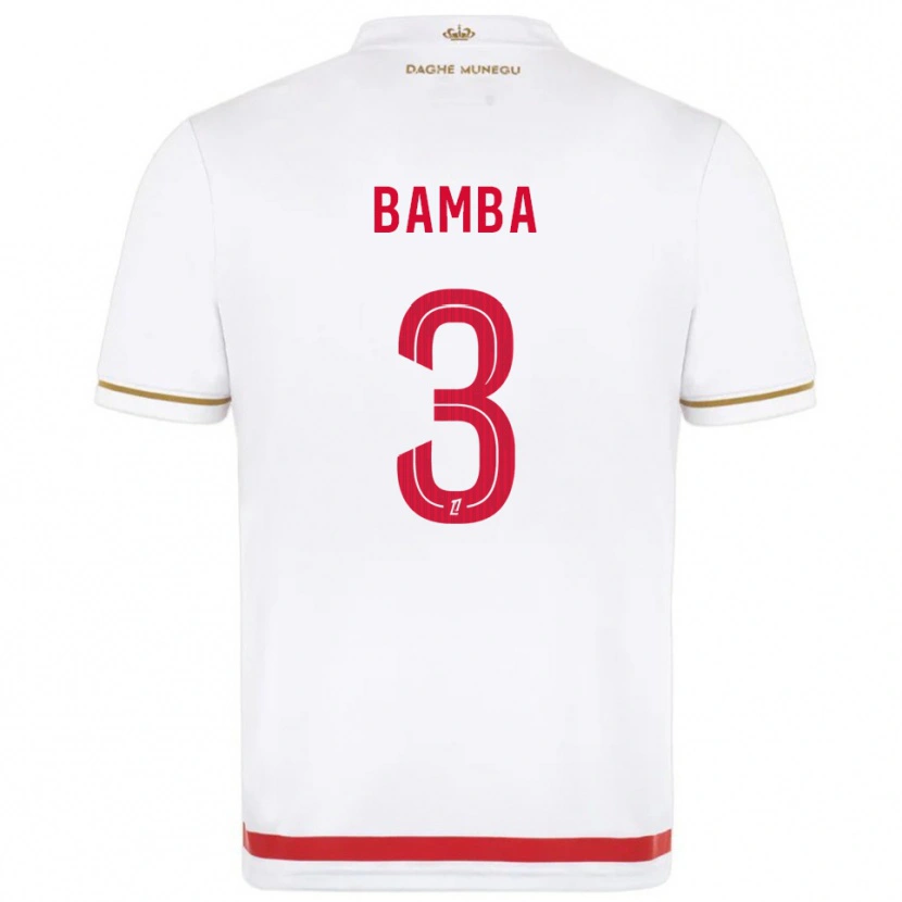 Danxen Barn Ismaïl Bamba #3 Röd Vit Hemmatröja Matchtröjor 2025/26 Tröjor T-Tröja
