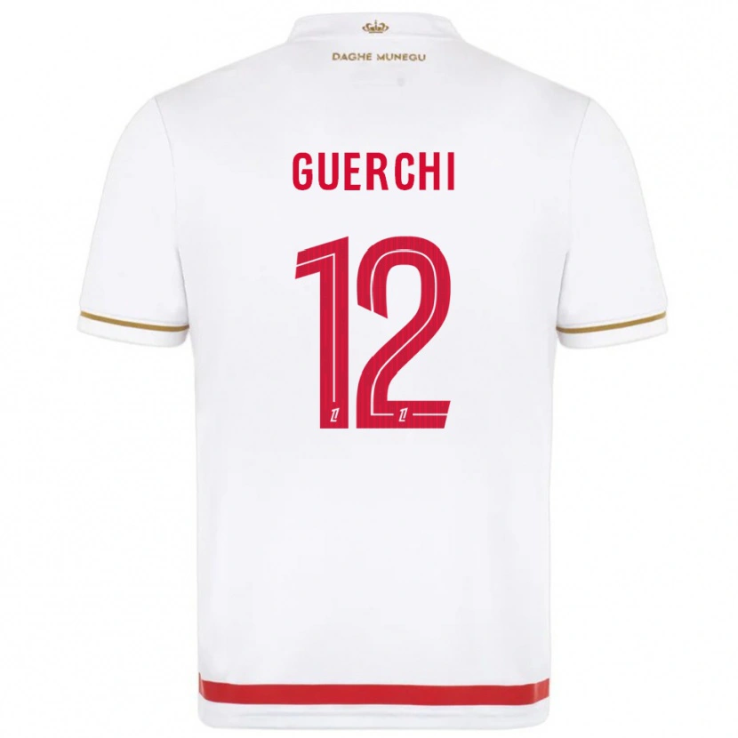 Danxen Barn Wassim Guerchi #12 Röd Vit Hemmatröja Matchtröjor 2025/26 Tröjor T-Tröja