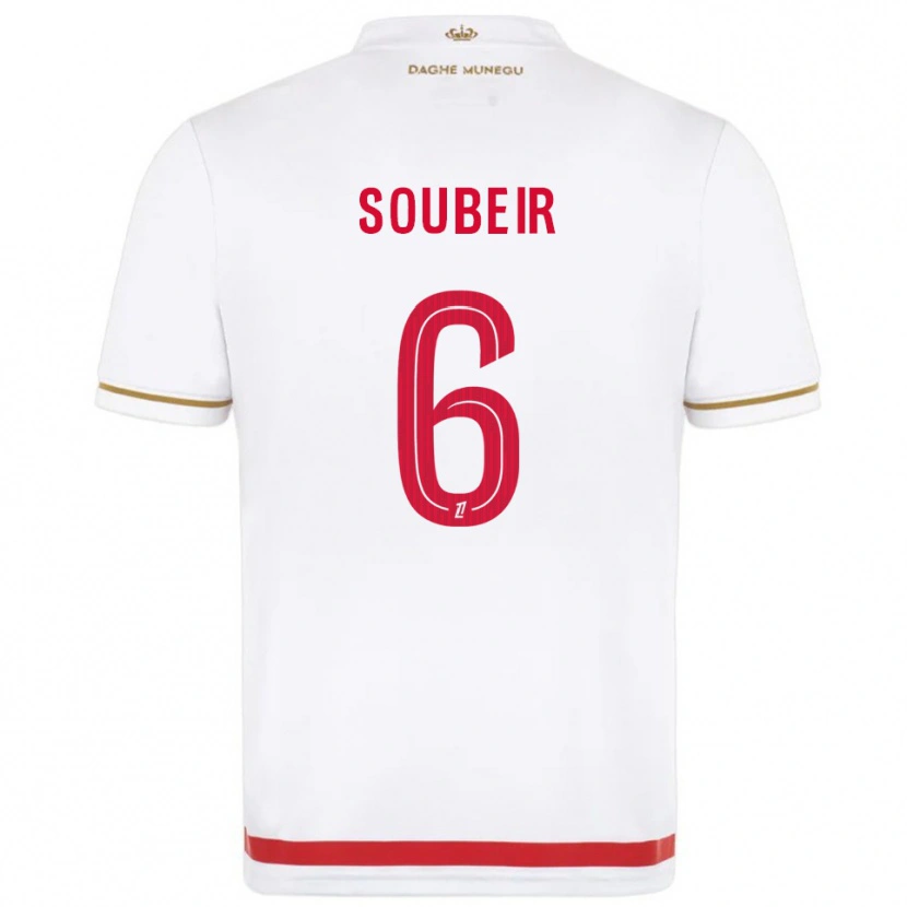 Danxen Barn Anis Soubeir #6 Röd Vit Hemmatröja Matchtröjor 2025/26 Tröjor T-Tröja