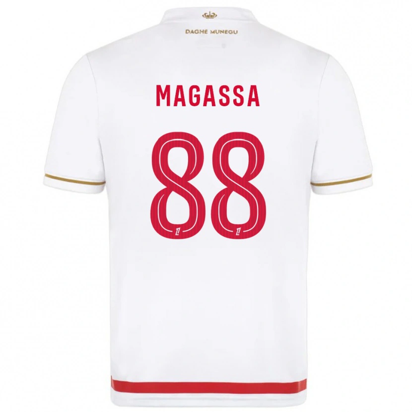 Danxen Barn Soungoutou Magassa #88 Röd Vit Hemmatröja Matchtröjor 2025/26 Tröjor T-Tröja