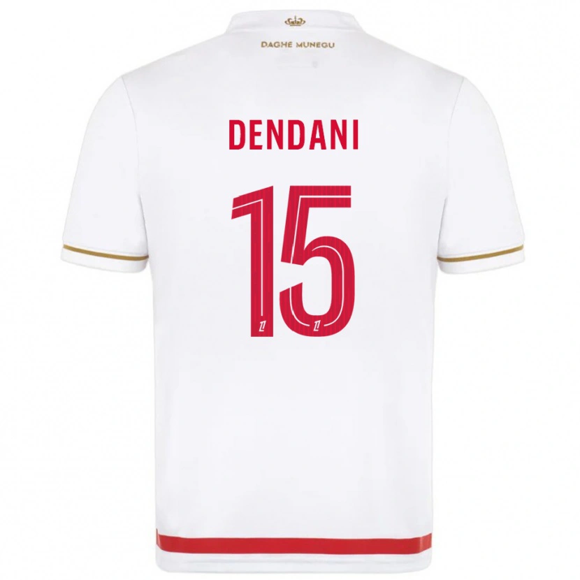 Danxen Barn Nacim Dendani #15 Röd Vit Hemmatröja Matchtröjor 2025/26 Tröjor T-Tröja