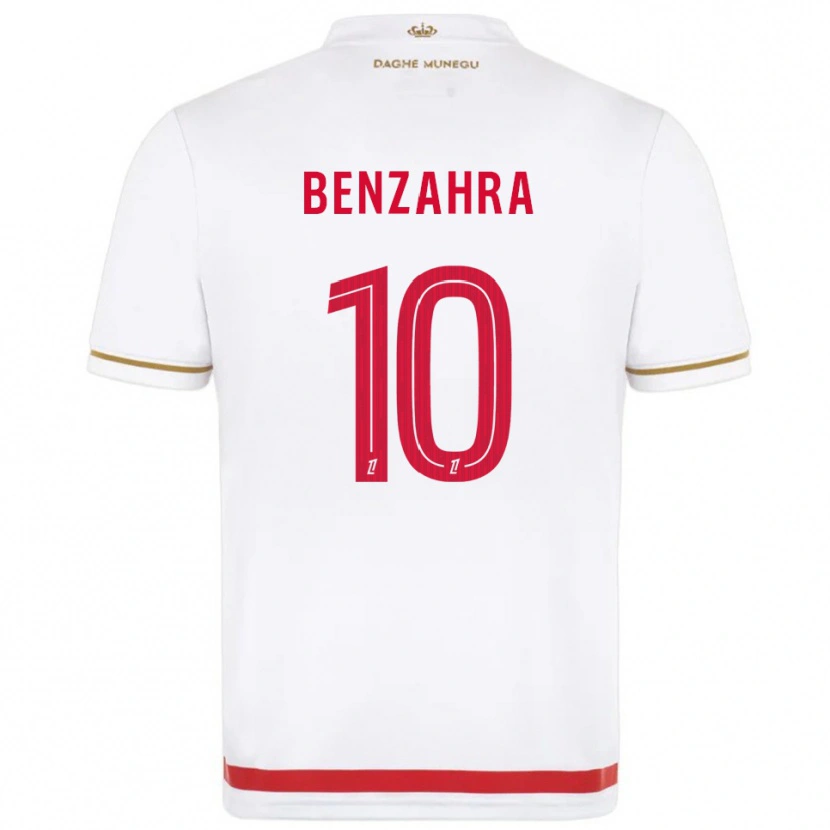 Danxen Barn Safouane Benzahra #10 Röd Vit Hemmatröja Matchtröjor 2025/26 Tröjor T-Tröja