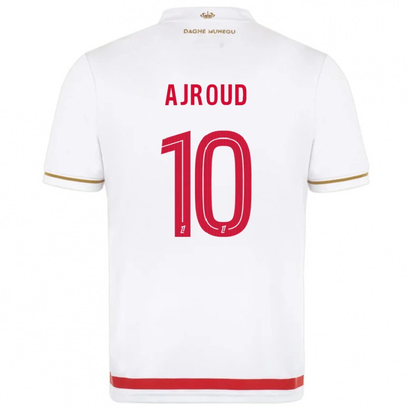 Danxen Barn Najd Ajroud #10 Röd Vit Hemmatröja Matchtröjor 2025/26 Tröjor T-Tröja
