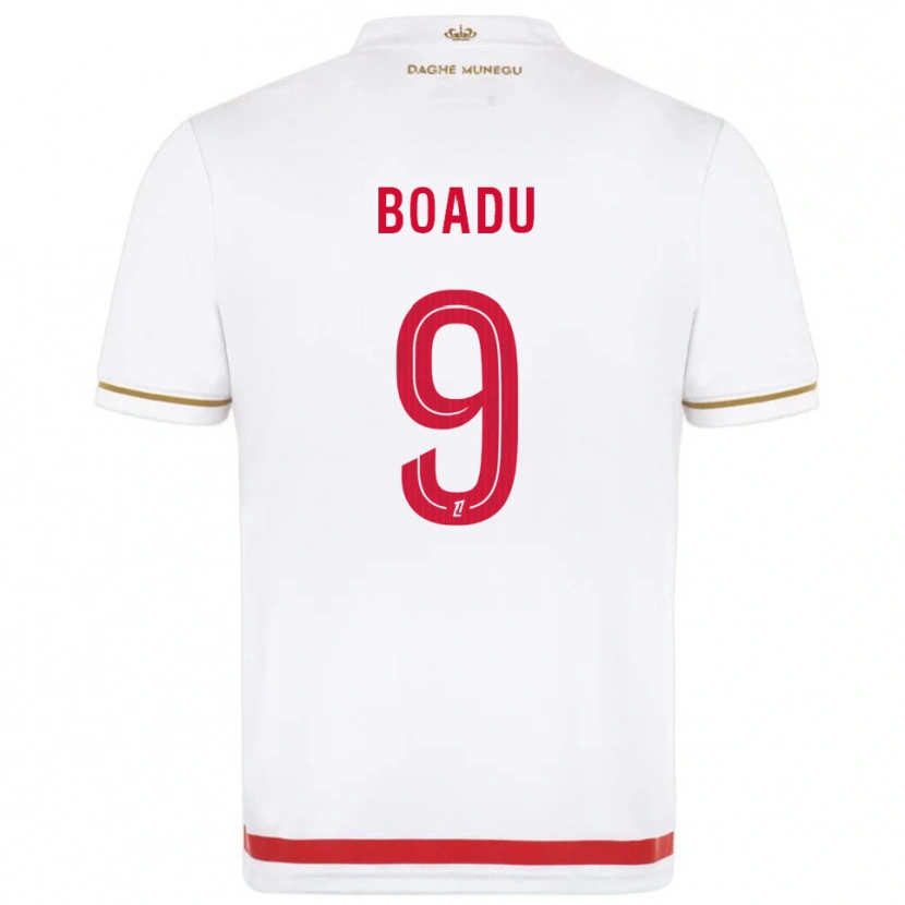 Danxen Barn Myron Boadu #9 Röd Vit Hemmatröja Matchtröjor 2025/26 Tröjor T-Tröja