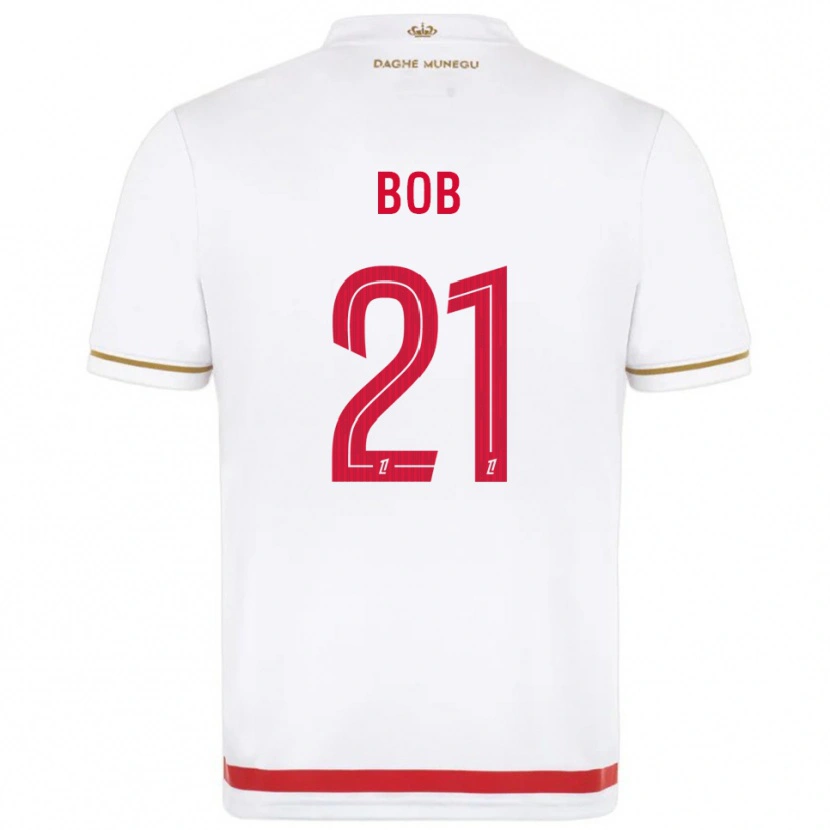 Danxen Barn Mohamed Bob #21 Röd Vit Hemmatröja Matchtröjor 2025/26 Tröjor T-Tröja