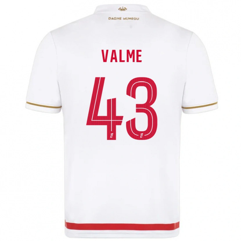 Danxen Barn Ritchy Valme #43 Röd Vit Hemmatröja Matchtröjor 2025/26 Tröjor T-Tröja