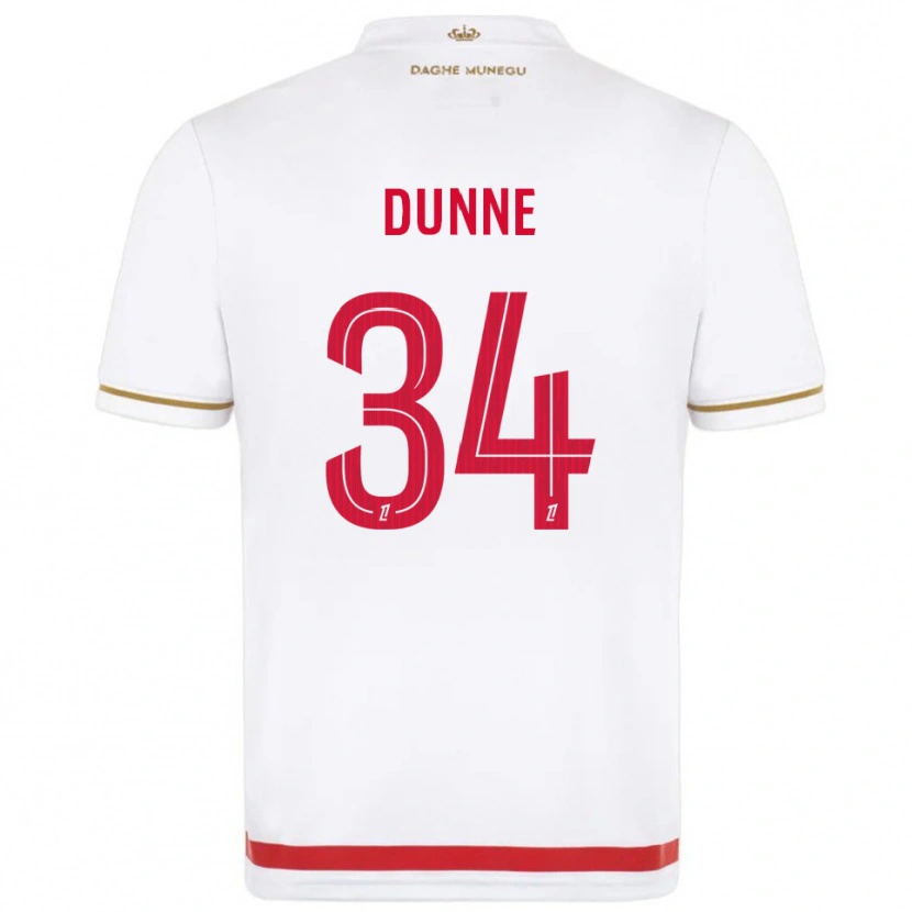 Danxen Barn David Dunne #34 Röd Vit Hemmatröja Matchtröjor 2025/26 Tröjor T-Tröja