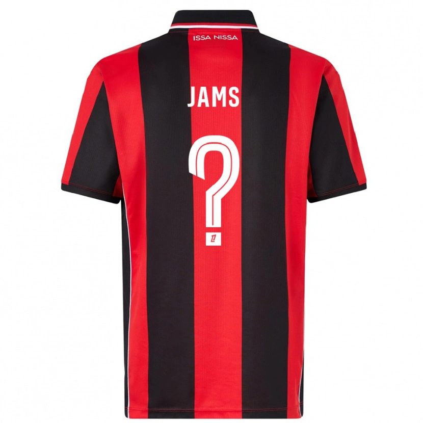 Danxen Barn Dylan Jams #0 Röd Svart Hemmatröja Matchtröjor 2025/26 Tröjor T-Tröja