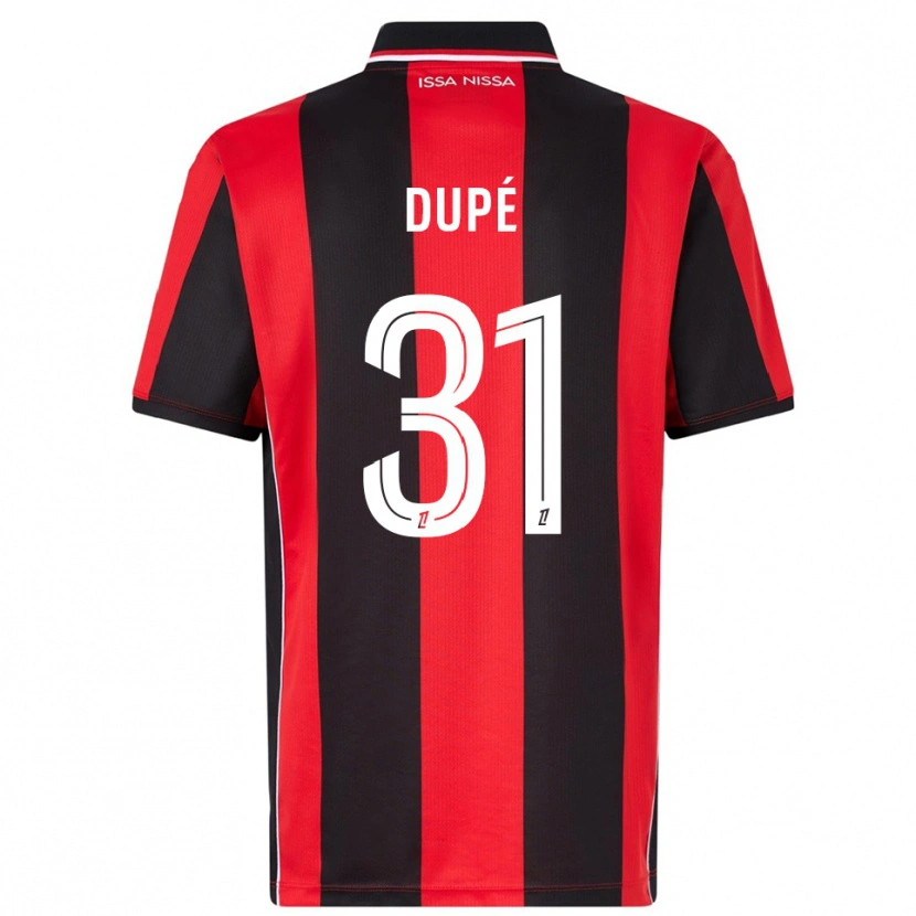 Danxen Barn Maxime Dupé #31 Röd Svart Hemmatröja Matchtröjor 2025/26 Tröjor T-Tröja