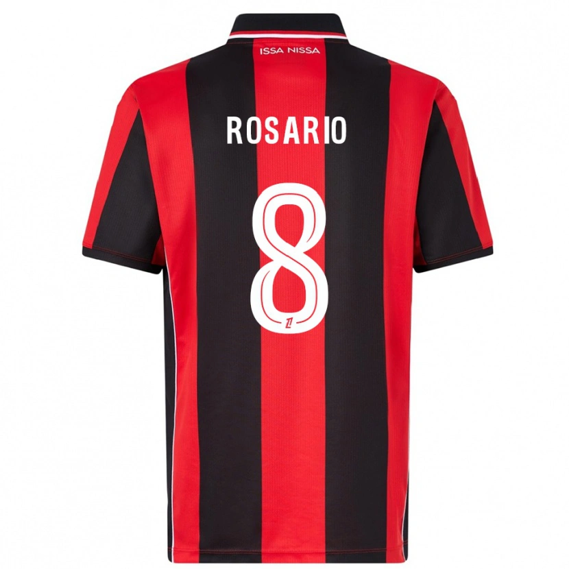 Danxen Barn Pablo Rosario #8 Röd Svart Hemmatröja Matchtröjor 2025/26 Tröjor T-Tröja