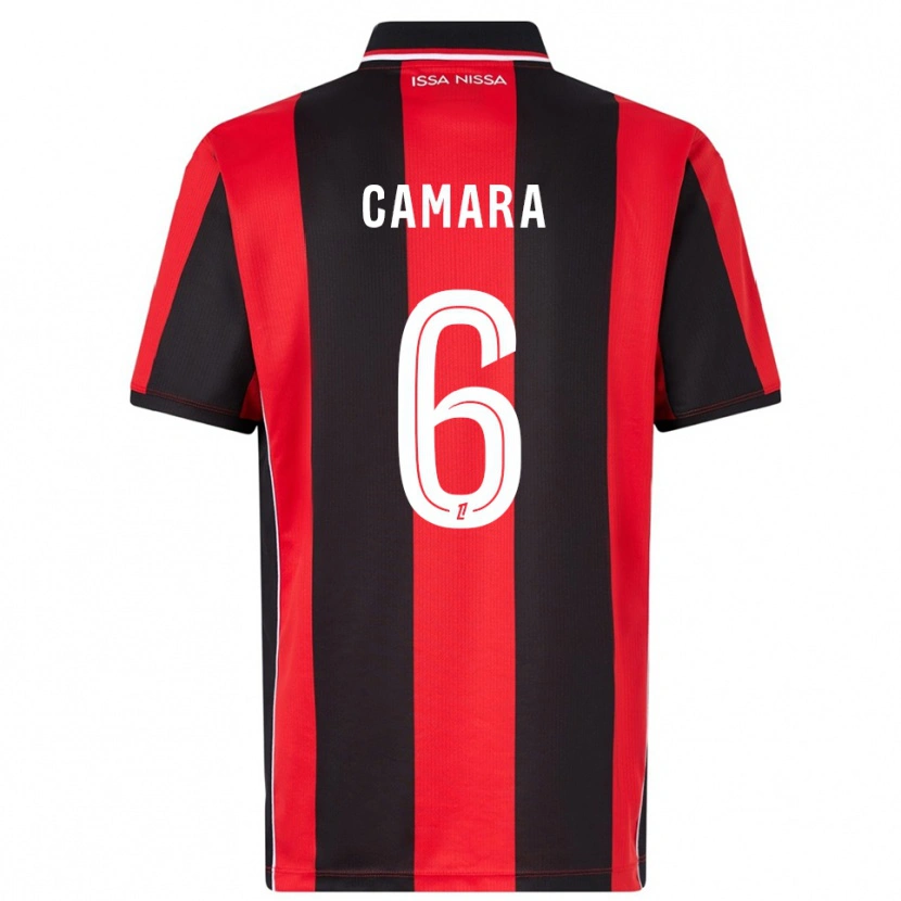 Danxen Barn Aboulaye Camara #6 Röd Svart Hemmatröja Matchtröjor 2025/26 Tröjor T-Tröja