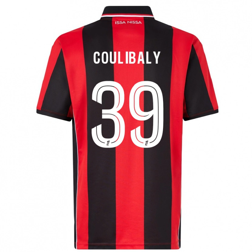 Danxen Barn Djibril Coulibaly #39 Röd Svart Hemmatröja Matchtröjor 2025/26 Tröjor T-Tröja