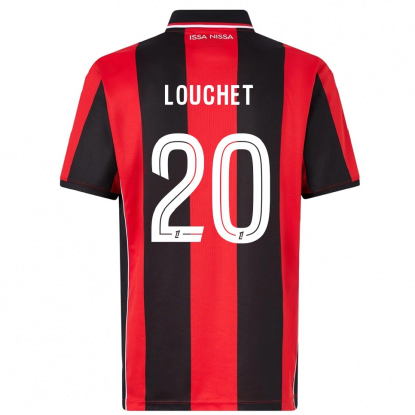 Danxen Barn Tom Louchet #20 Röd Svart Hemmatröja Matchtröjor 2025/26 Tröjor T-Tröja