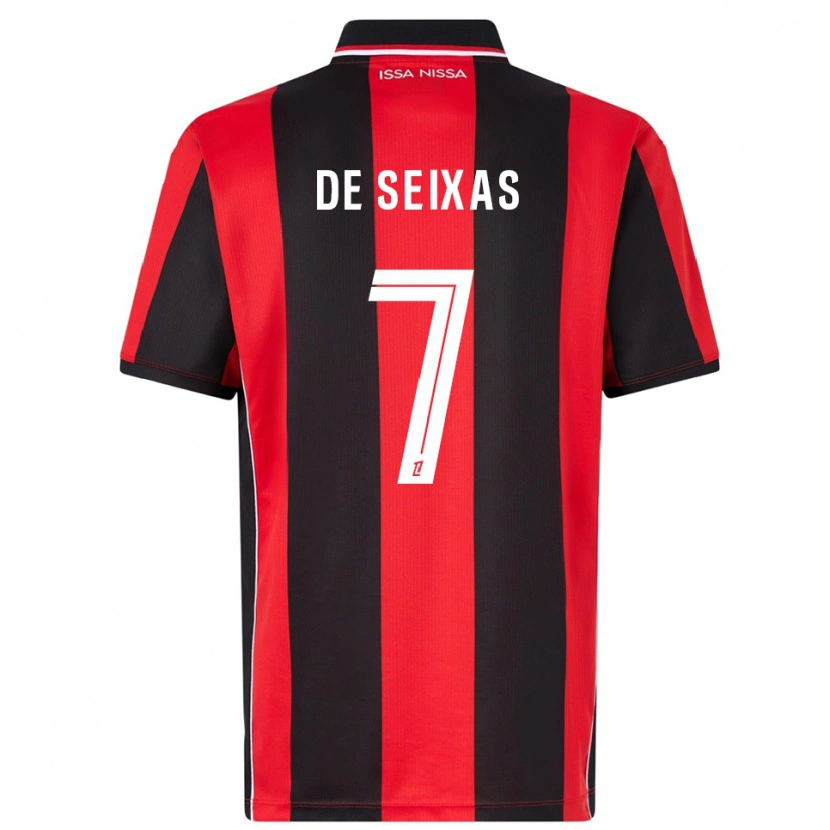 Danxen Barn Morgane De Seixas #7 Röd Svart Hemmatröja Matchtröjor 2025/26 Tröjor T-Tröja