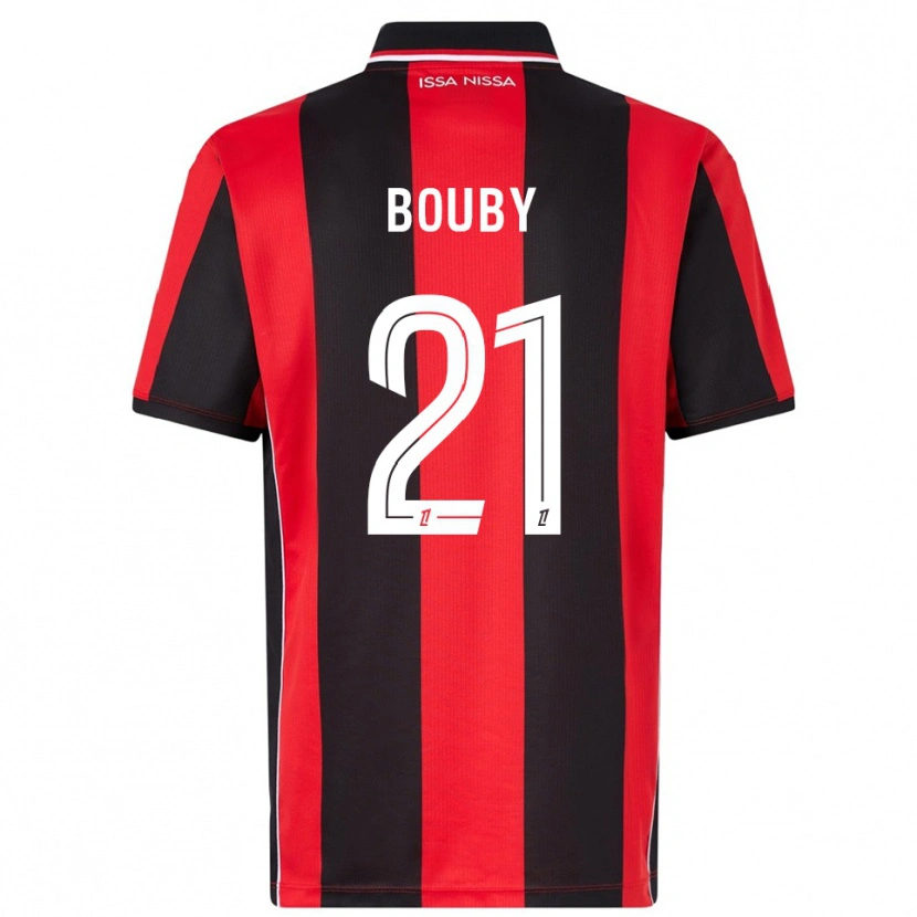 Danxen Barn Coline Bouby #21 Röd Svart Hemmatröja Matchtröjor 2025/26 Tröjor T-Tröja
