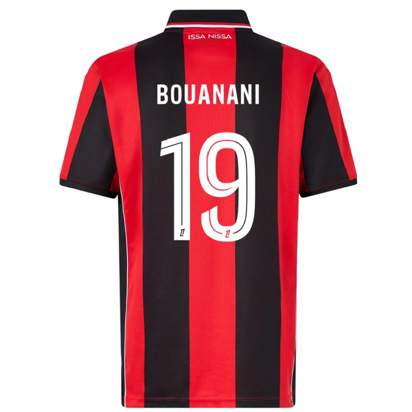 Danxen Barn Badredine Bouanani #19 Röd Svart Hemmatröja Matchtröjor 2025/26 Tröjor T-Tröja