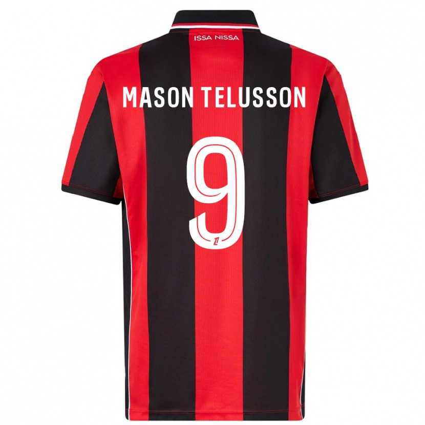 Danxen Barn Jah-Mason Telusson #9 Röd Svart Hemmatröja Matchtröjor 2025/26 Tröjor T-Tröja