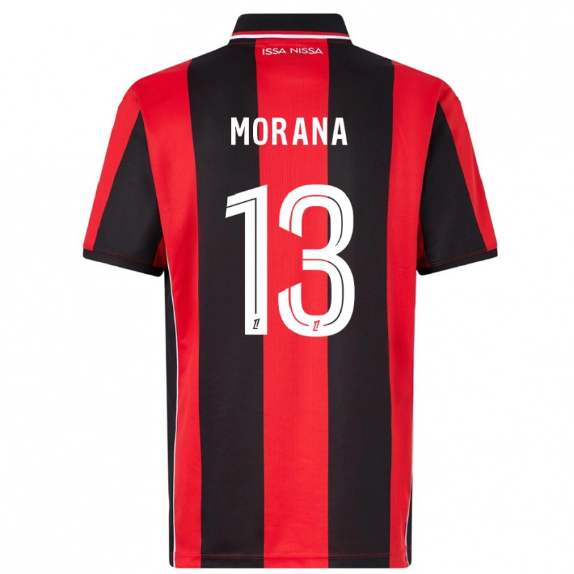 Danxen Barn Djelan Morana #13 Röd Svart Hemmatröja Matchtröjor 2025/26 Tröjor T-Tröja