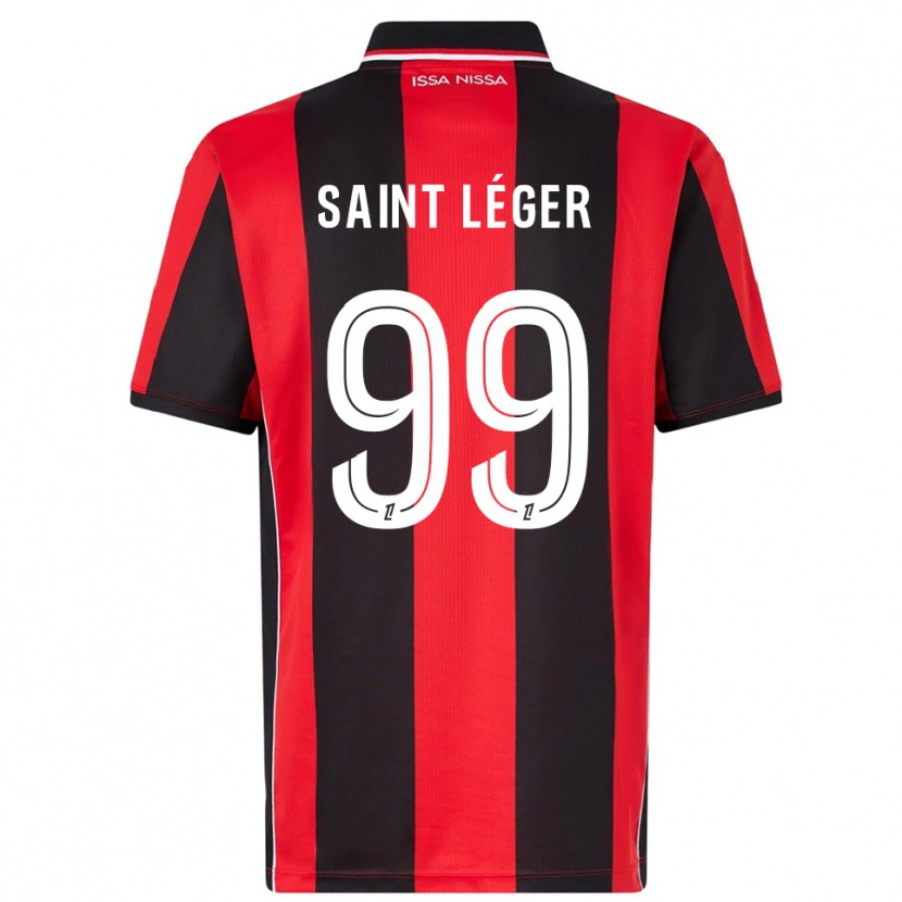 Danxen Barn Maureen Saint Léger #99 Röd Svart Hemmatröja Matchtröjor 2025/26 Tröjor T-Tröja