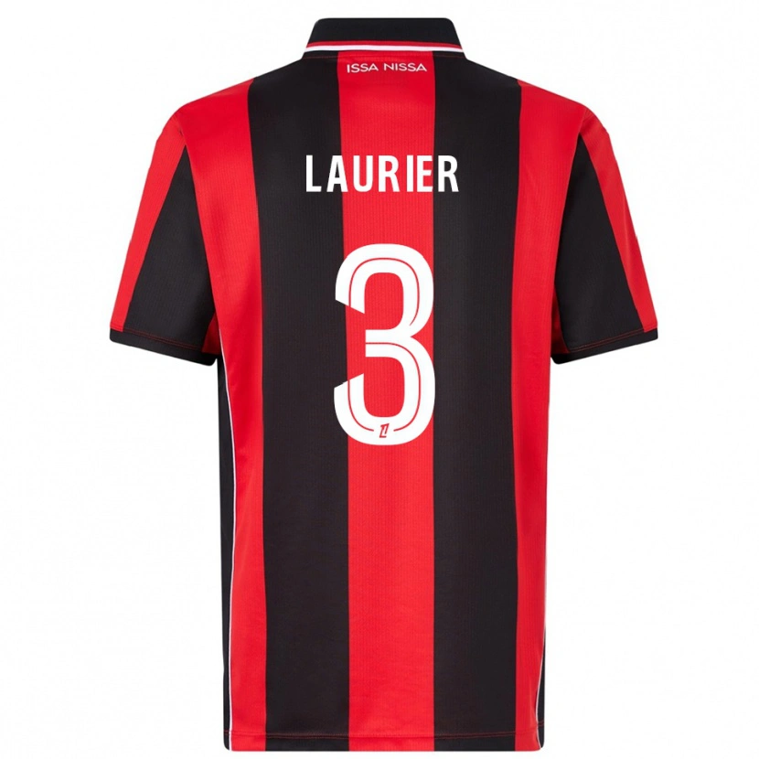 Danxen Barn Estelle Laurier #3 Röd Svart Hemmatröja Matchtröjor 2025/26 Tröjor T-Tröja