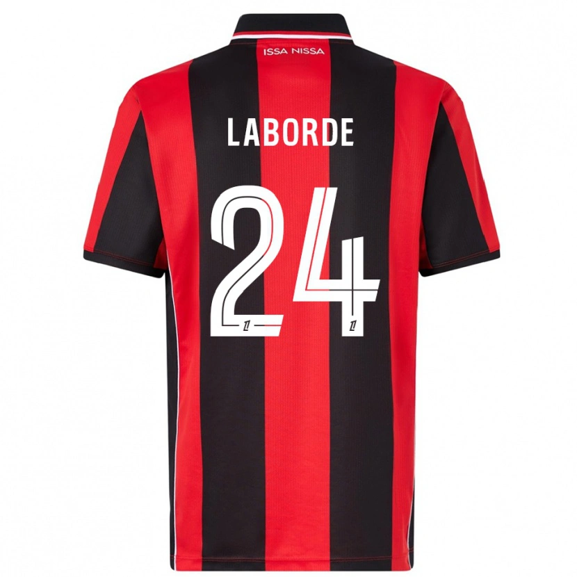 Danxen Barn Gaëtan Laborde #24 Röd Svart Hemmatröja Matchtröjor 2025/26 Tröjor T-Tröja