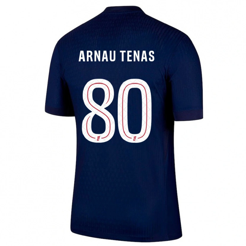 Danxen Barn Arnau Tenas #80 Marinblå Röd Hemmatröja Matchtröjor 2025/26 Tröjor T-Tröja