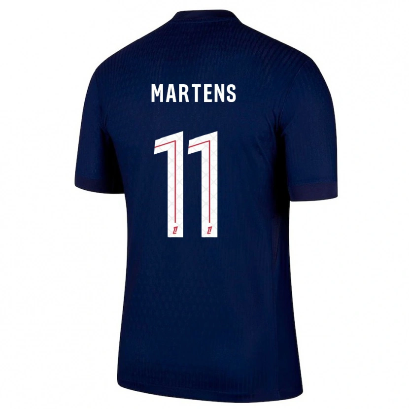 Danxen Barn Lieke Martens #11 Marinblå Röd Hemmatröja Matchtröjor 2025/26 Tröjor T-Tröja