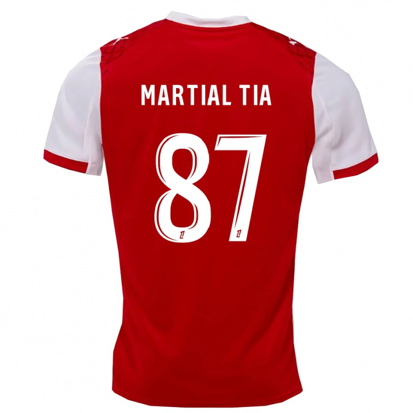 Danxen Barn Ange Martial Tia #87 Röd Vit Hemmatröja Matchtröjor 2025/26 Tröjor T-Tröja