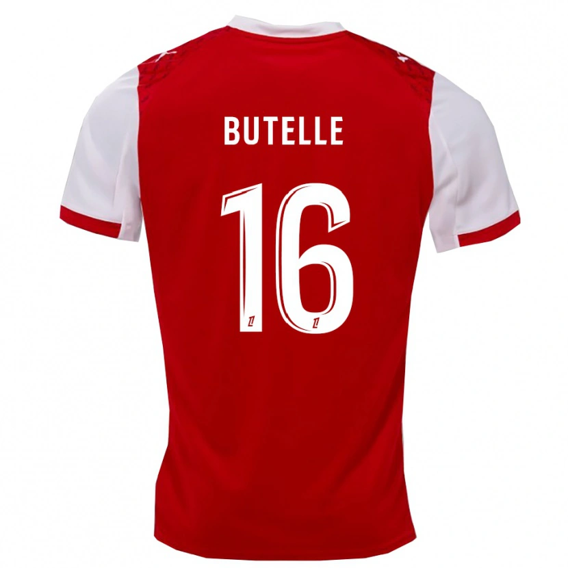 Danxen Barn Ludovic Butelle #16 Röd Vit Hemmatröja Matchtröjor 2025/26 Tröjor T-Tröja