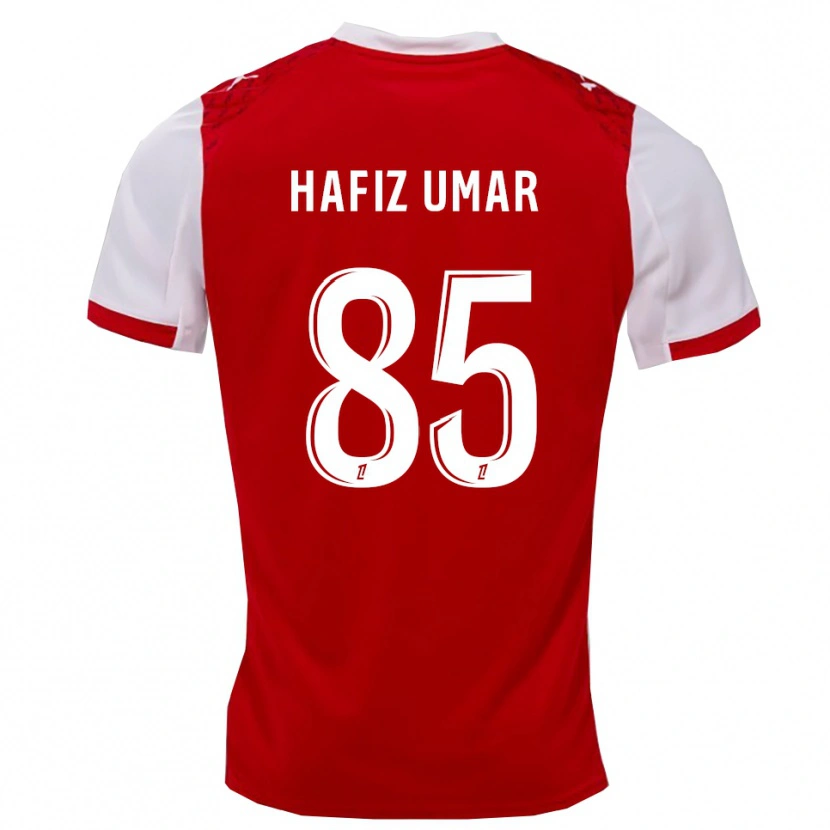 Danxen Barn Ibrahim Hafiz Umar #85 Röd Vit Hemmatröja Matchtröjor 2025/26 Tröjor T-Tröja