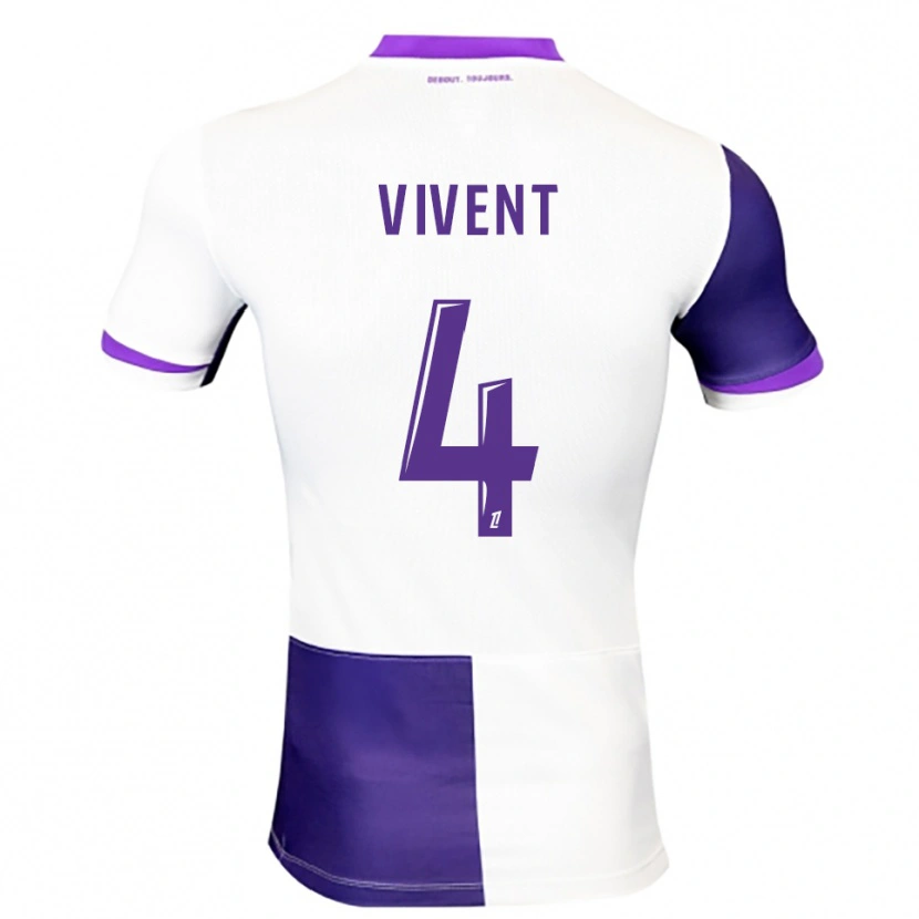 Danxen Barn Sacha Vivent #4 Lila Vit Hemmatröja Matchtröjor 2025/26 Tröjor T-Tröja