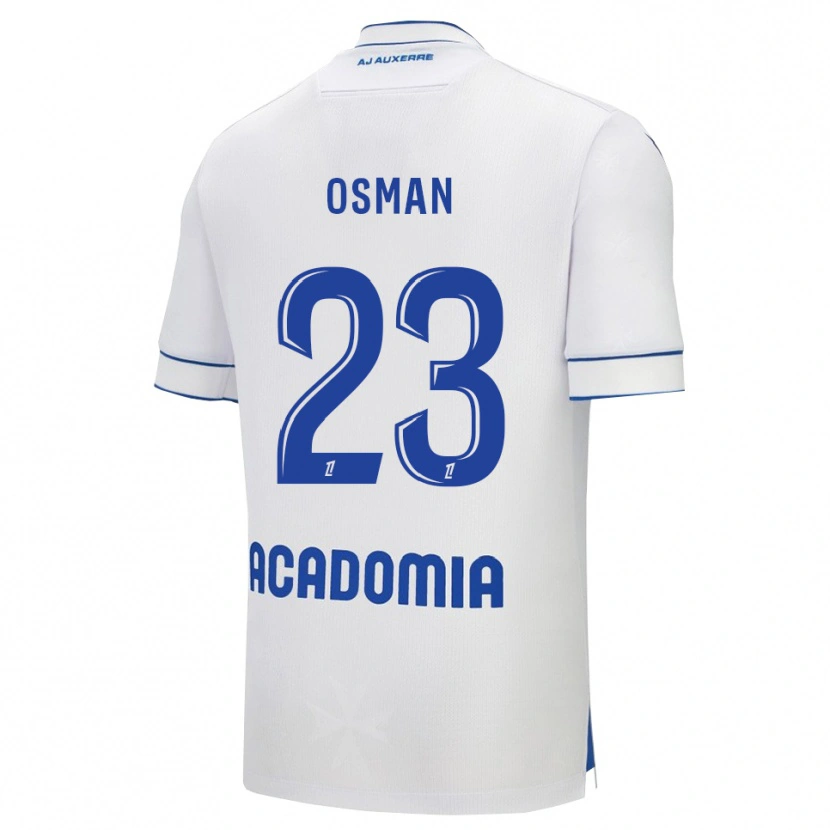 Danxen Barn Ibrahim Osman #23 Vit Blå Hemmatröja Matchtröjor 2025/26 Tröjor T-Tröja