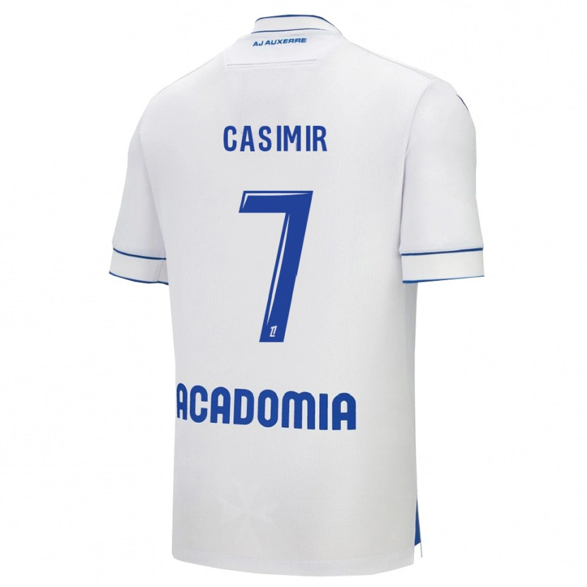 Danxen Barn Josué Casimir #7 Vit Blå Hemmatröja Matchtröjor 2025/26 Tröjor T-Tröja