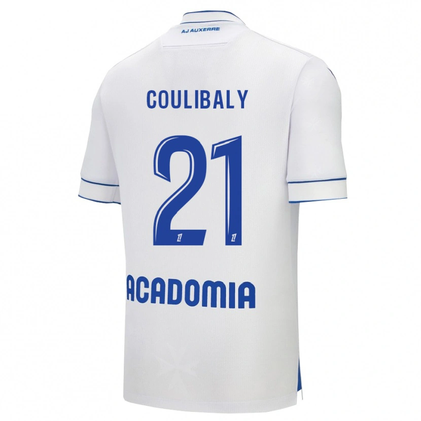 Danxen Barn Lasso Coulibaly #21 Vit Blå Hemmatröja Matchtröjor 2025/26 Tröjor T-Tröja