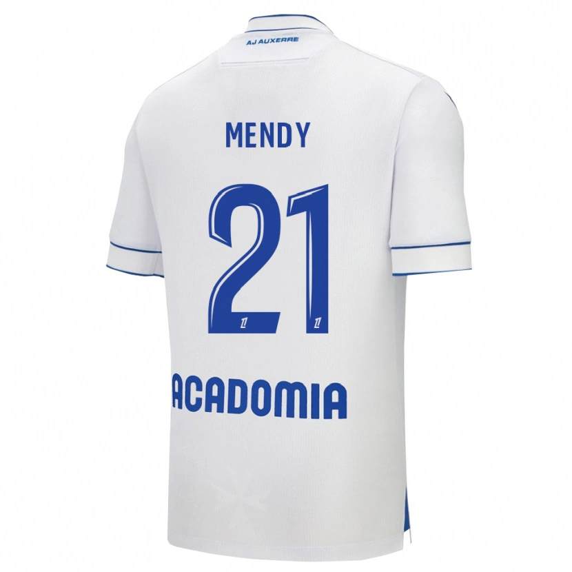 Danxen Barn Tony Mendy #21 Vit Blå Hemmatröja Matchtröjor 2025/26 Tröjor T-Tröja
