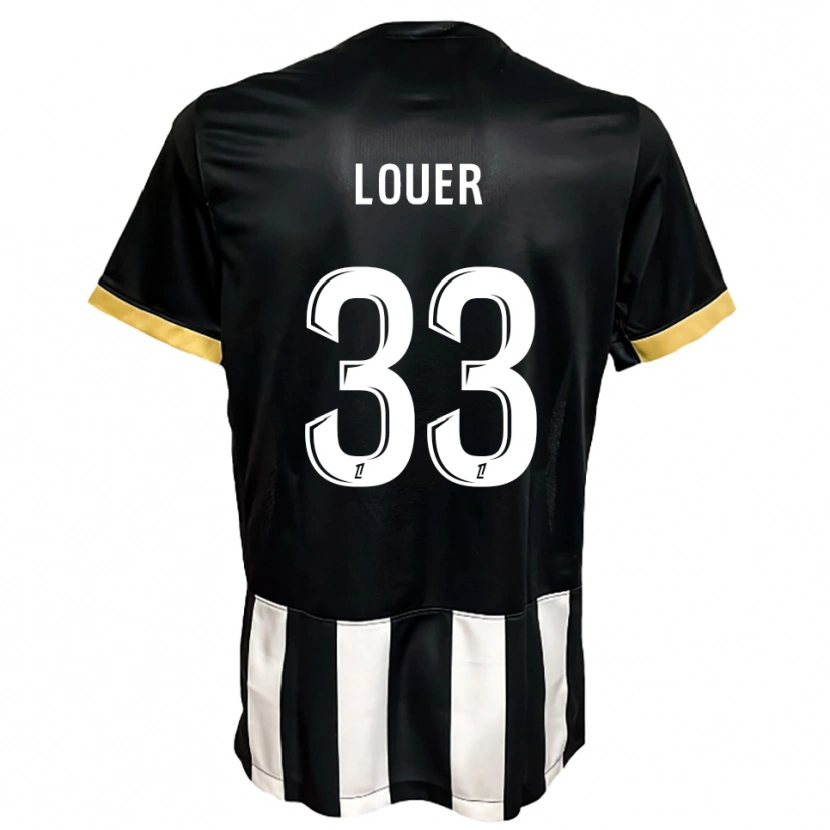 Danxen Barn Marius Louër #33 Svart Vit Hemmatröja Matchtröjor 2025/26 Tröjor T-Tröja