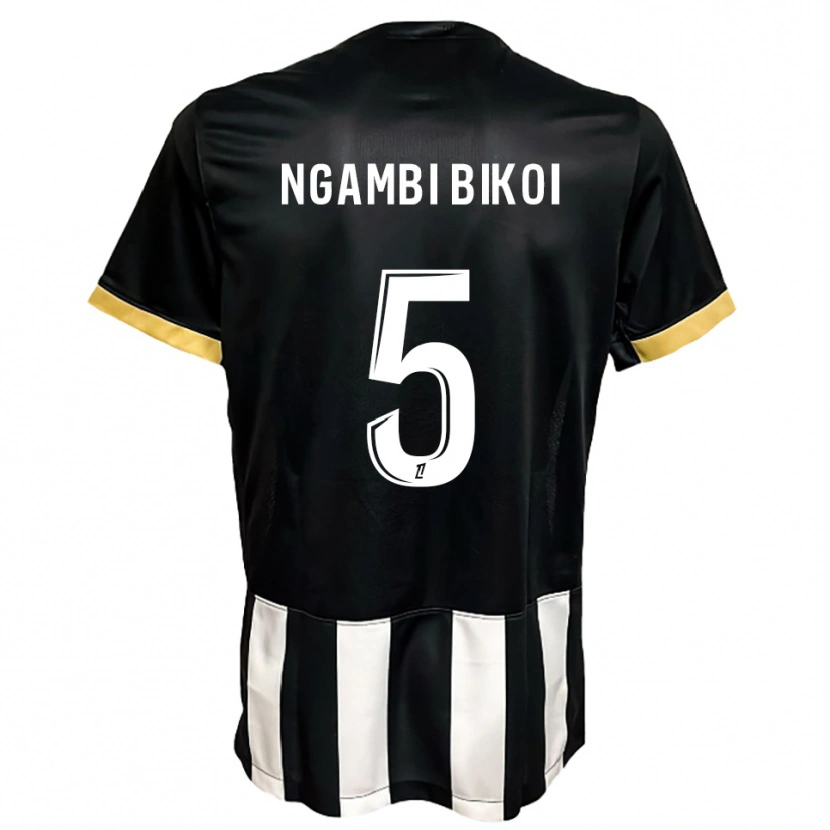 Danxen Barn Christian Ngambi Bikoi #5 Svart Vit Hemmatröja Matchtröjor 2025/26 Tröjor T-Tröja