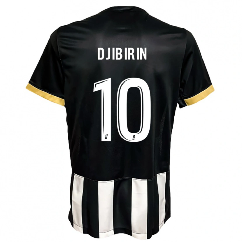 Danxen Barn Harouna Djibirin #10 Svart Vit Hemmatröja Matchtröjor 2025/26 Tröjor T-Tröja