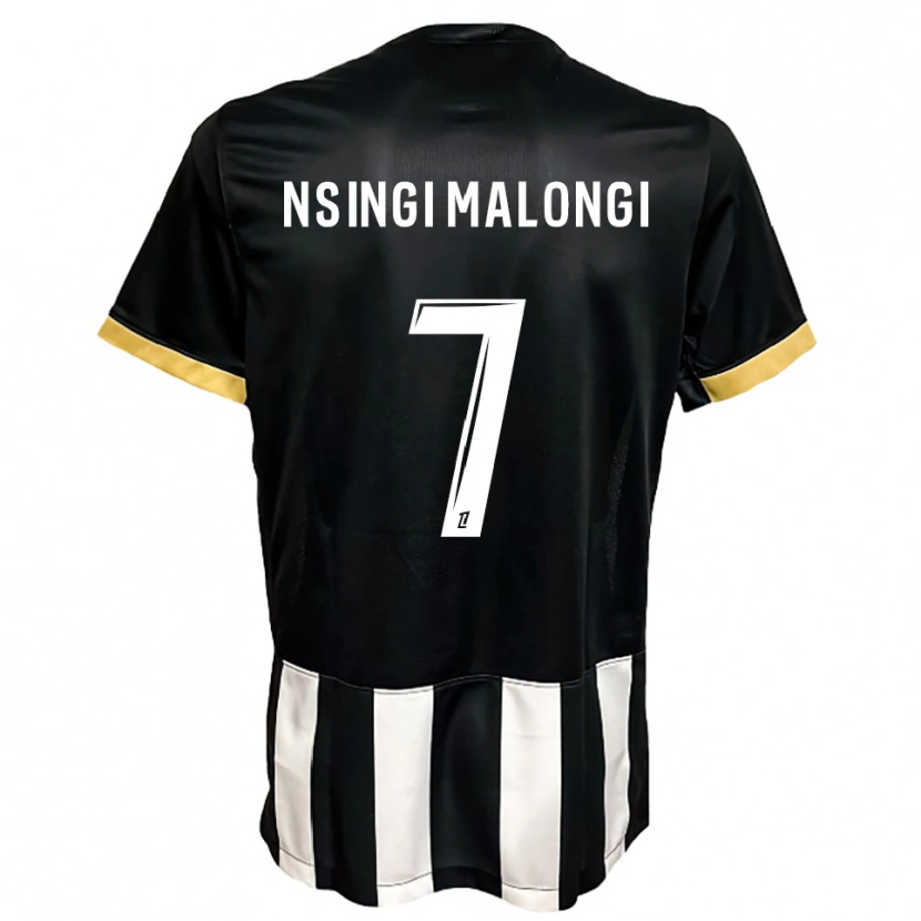 Danxen Barn Rodrigue Nsingi Malongi #7 Svart Vit Hemmatröja Matchtröjor 2025/26 Tröjor T-Tröja