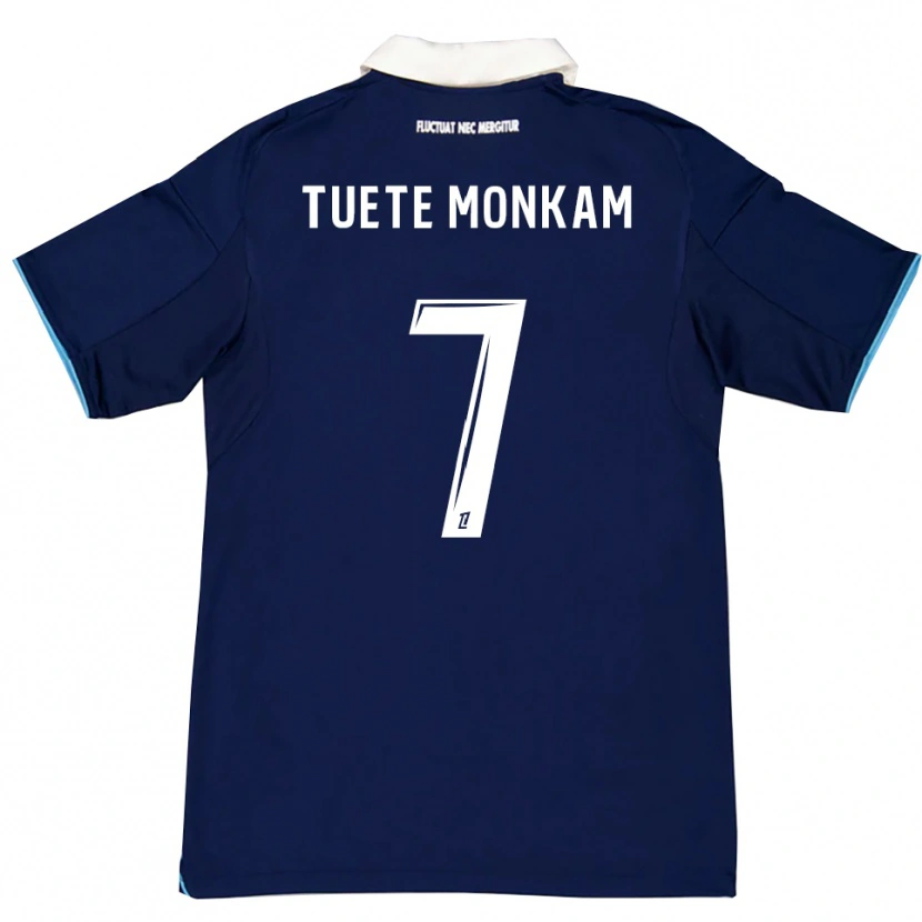 Danxen Barn Malcolm Tuete Monkam #7 Mörkblå Vit Hemmatröja Matchtröjor 2025/26 Tröjor T-Tröja