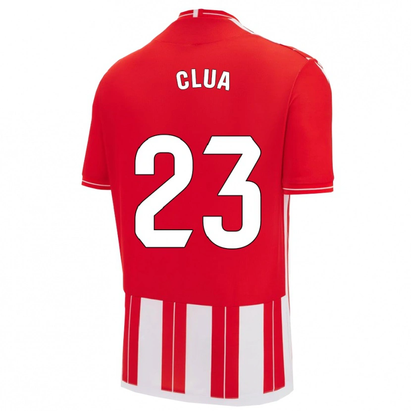 Danxen Barn Selvi Clua #23 Röd Vit Hemmatröja Matchtröjor 2025/26 Tröjor T-Tröja