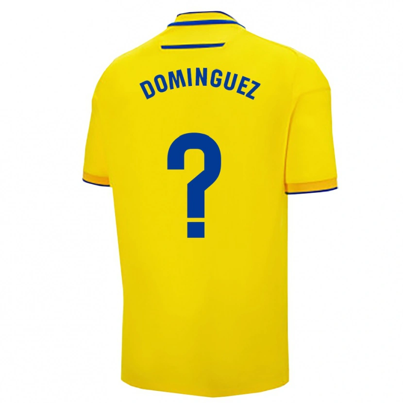 Danxen Barn Rubén Domínguez #0 Gul Marinblå Hemmatröja Matchtröjor 2025/26 Tröjor T-Tröja