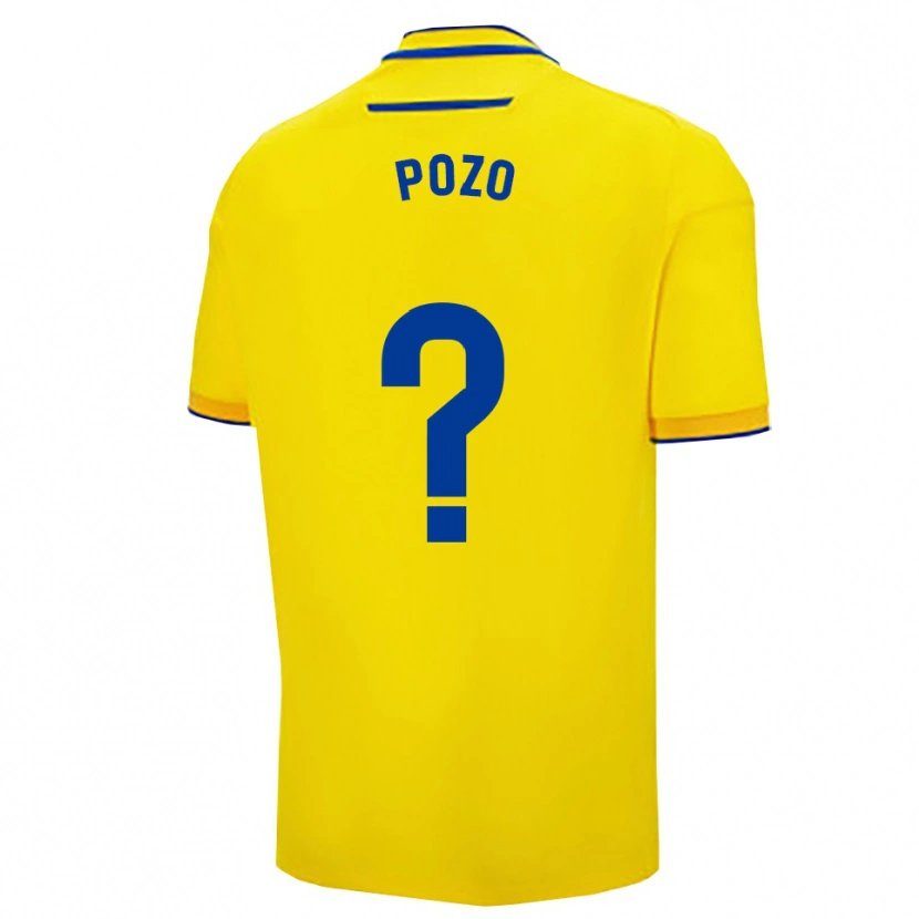 Danxen Barn Nicholas Pozo #0 Gul Marinblå Hemmatröja Matchtröjor 2025/26 Tröjor T-Tröja