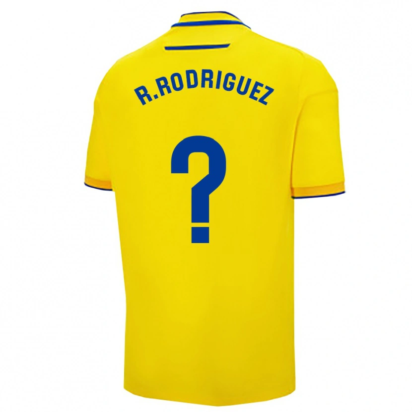 Danxen Barn Ramón Rodríguez #0 Gul Marinblå Hemmatröja Matchtröjor 2025/26 Tröjor T-Tröja