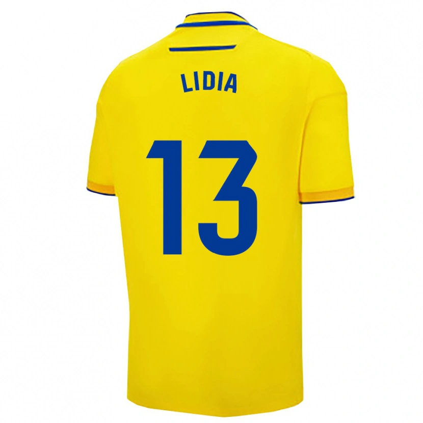 Danxen Barn Lidia Rincón García #13 Gul Marinblå Hemmatröja Matchtröjor 2025/26 Tröjor T-Tröja
