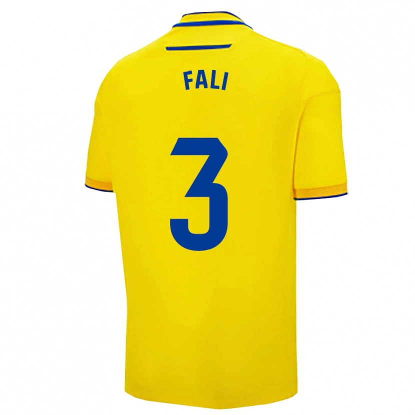 Danxen Barn Fali #3 Gul Marinblå Hemmatröja Matchtröjor 2025/26 Tröjor T-Tröja