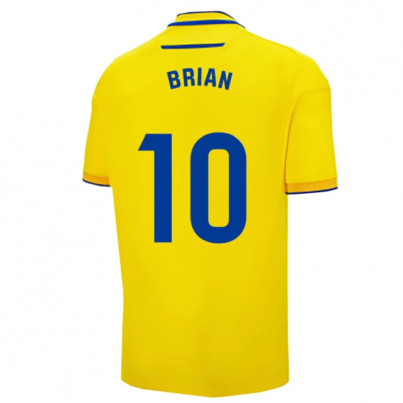 Danxen Barn Brian Ocampo #10 Gul Marinblå Hemmatröja Matchtröjor 2025/26 Tröjor T-Tröja