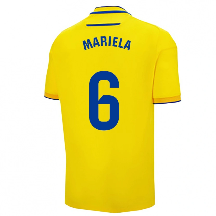 Danxen Barn Mariela Sánchez Sánchez #6 Gul Marinblå Hemmatröja Matchtröjor 2025/26 Tröjor T-Tröja