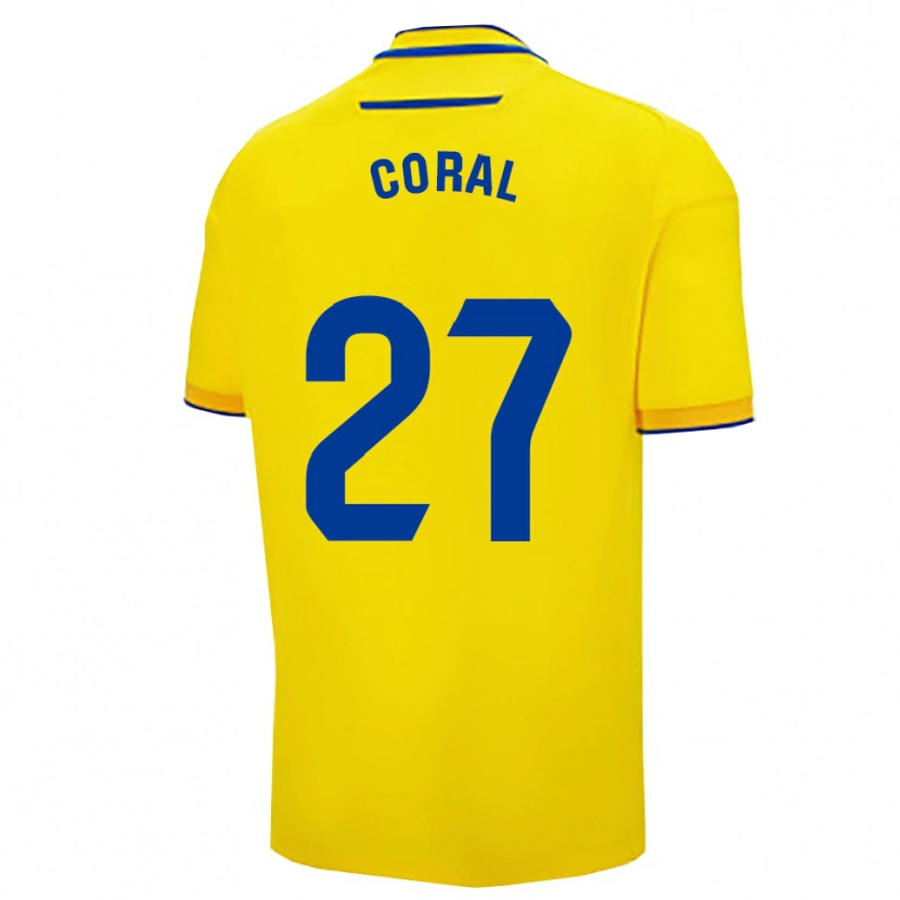 Danxen Barn Coral Del Rio Muñoz Moron #27 Gul Marinblå Hemmatröja Matchtröjor 2025/26 Tröjor T-Tröja